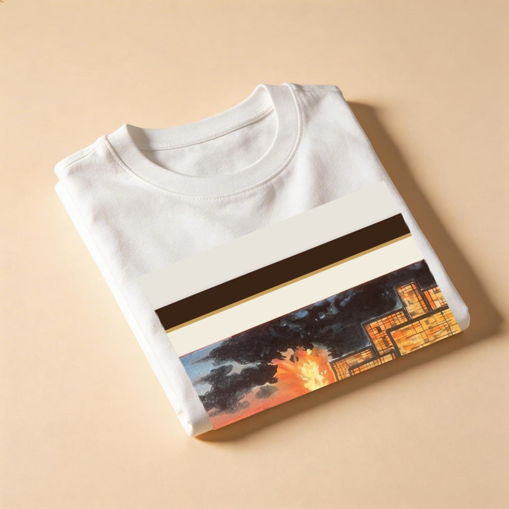 Cityscape Sunset — Gallery Framed Classic Tee