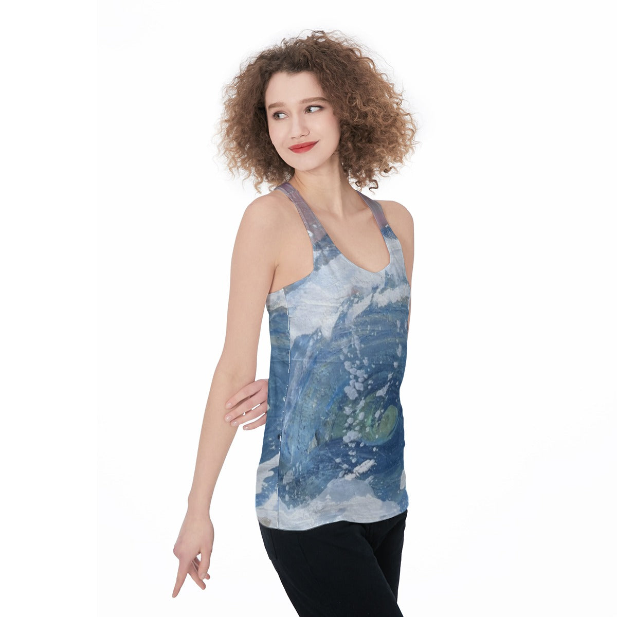 Wave Barrel — All-Over Print Tank