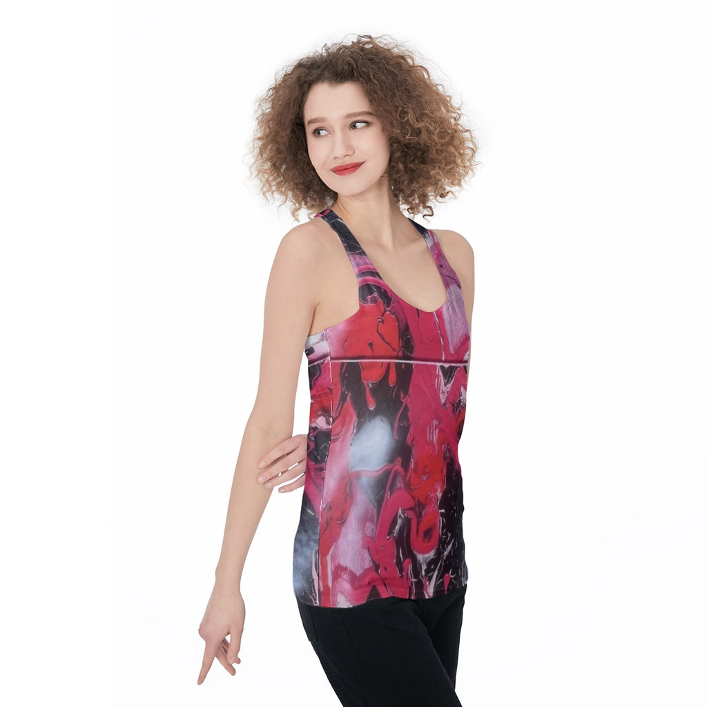 Red Pink Black — All-Over Print Tank