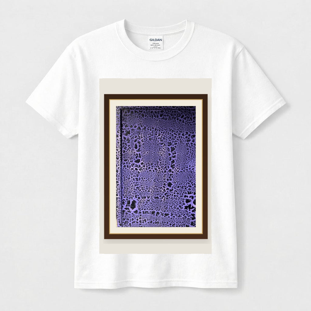 Purple Crackle — Gallery Framed Classic Tee