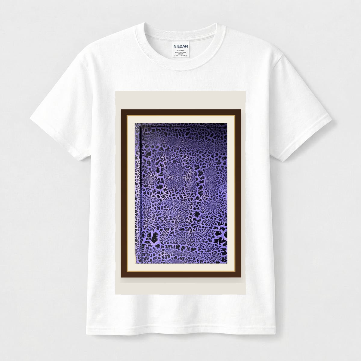 Purple Crackle — Gallery Framed Classic Tee
