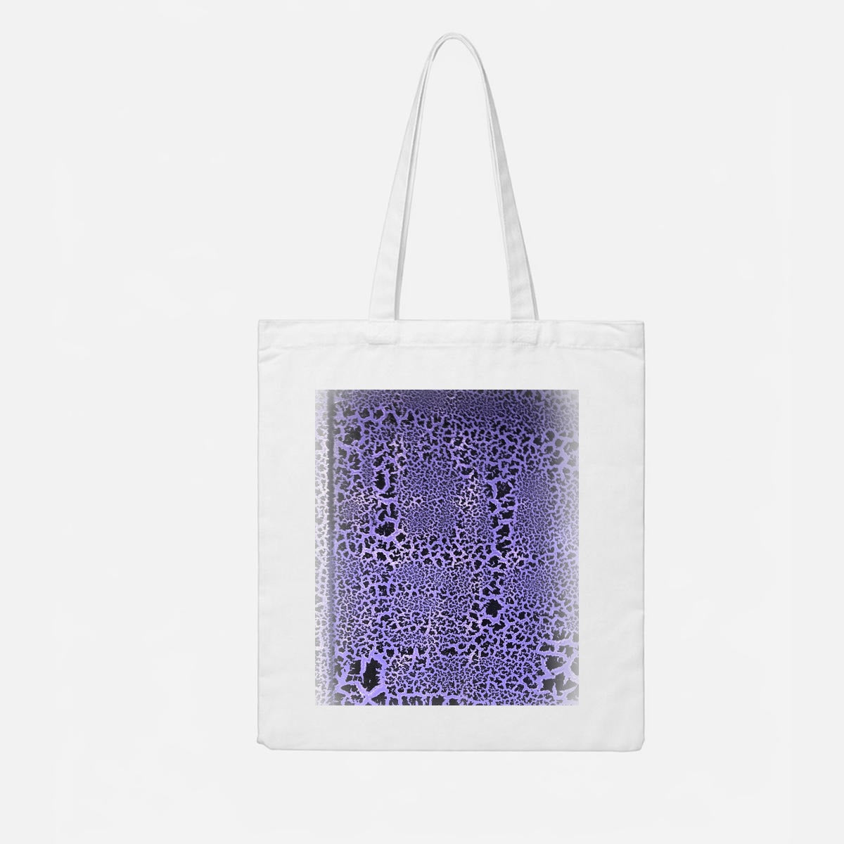 Purple Crackle — Feathered Fade Tote Bag