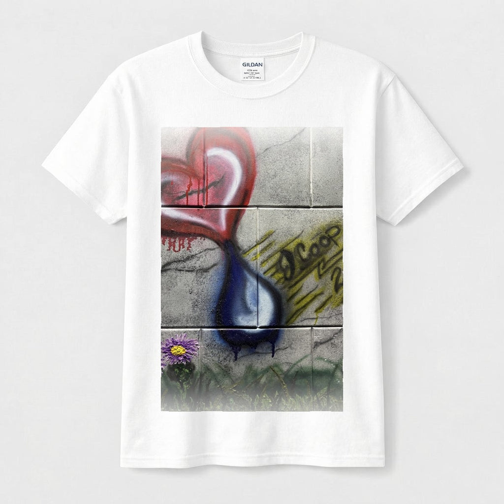 Heart Tear Mural — Feathered Fade Classic Tee