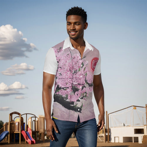 Cherry Blossoms Men's Hawaiian Shirt
