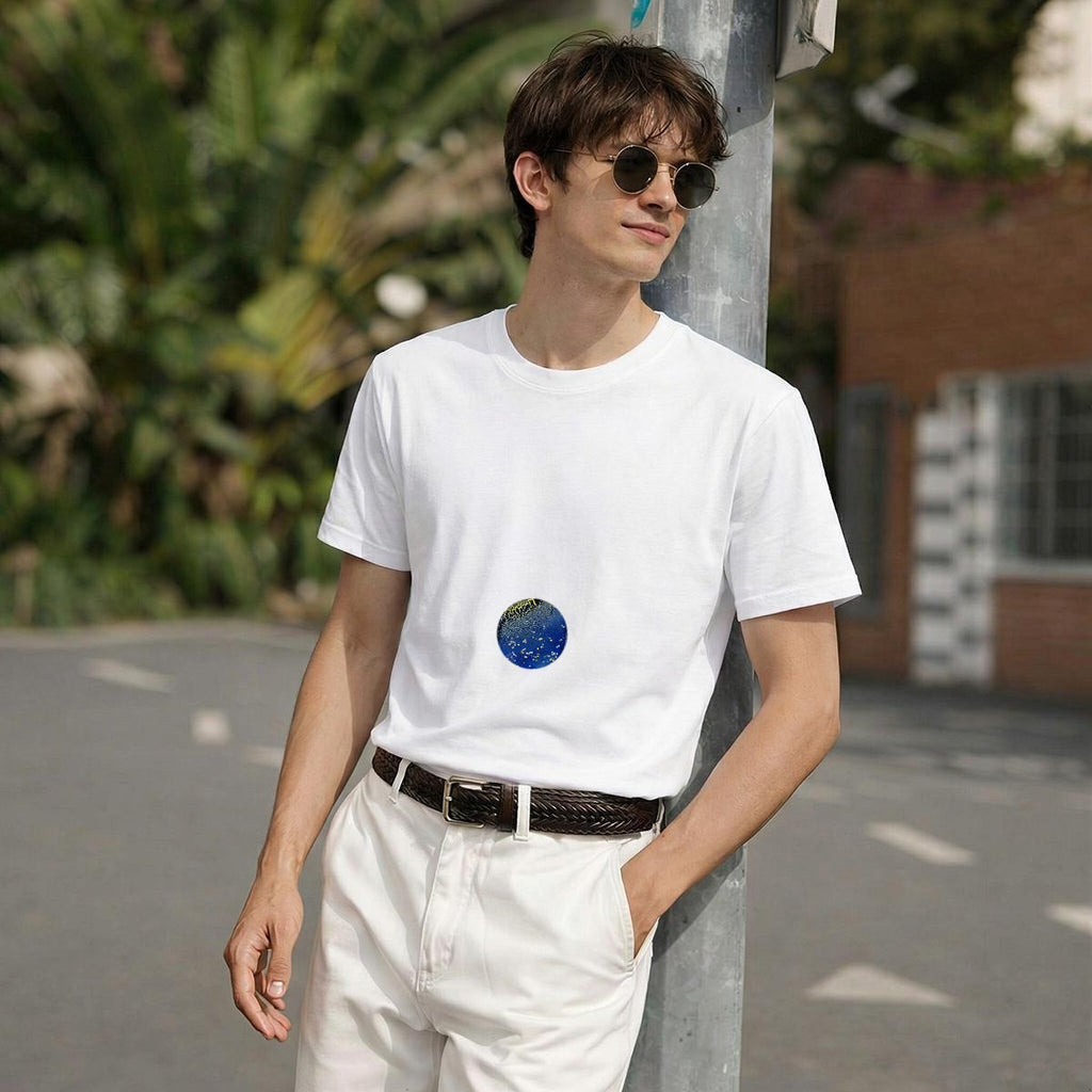 Crackle Starry Night — Circle Logo Classic Tee