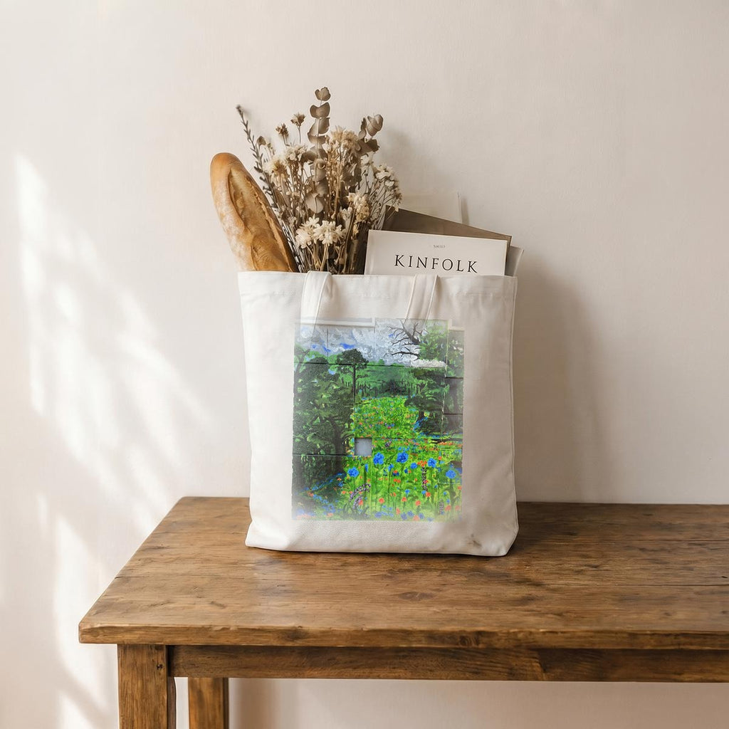 Wildflower Forest — Feathered Fade Tote Bag