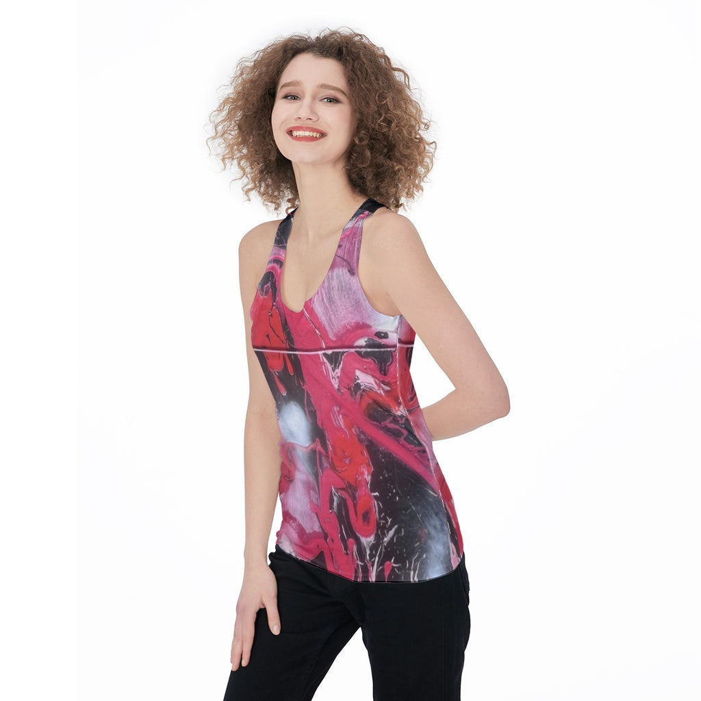 Red Pink Black — All-Over Print Tank
