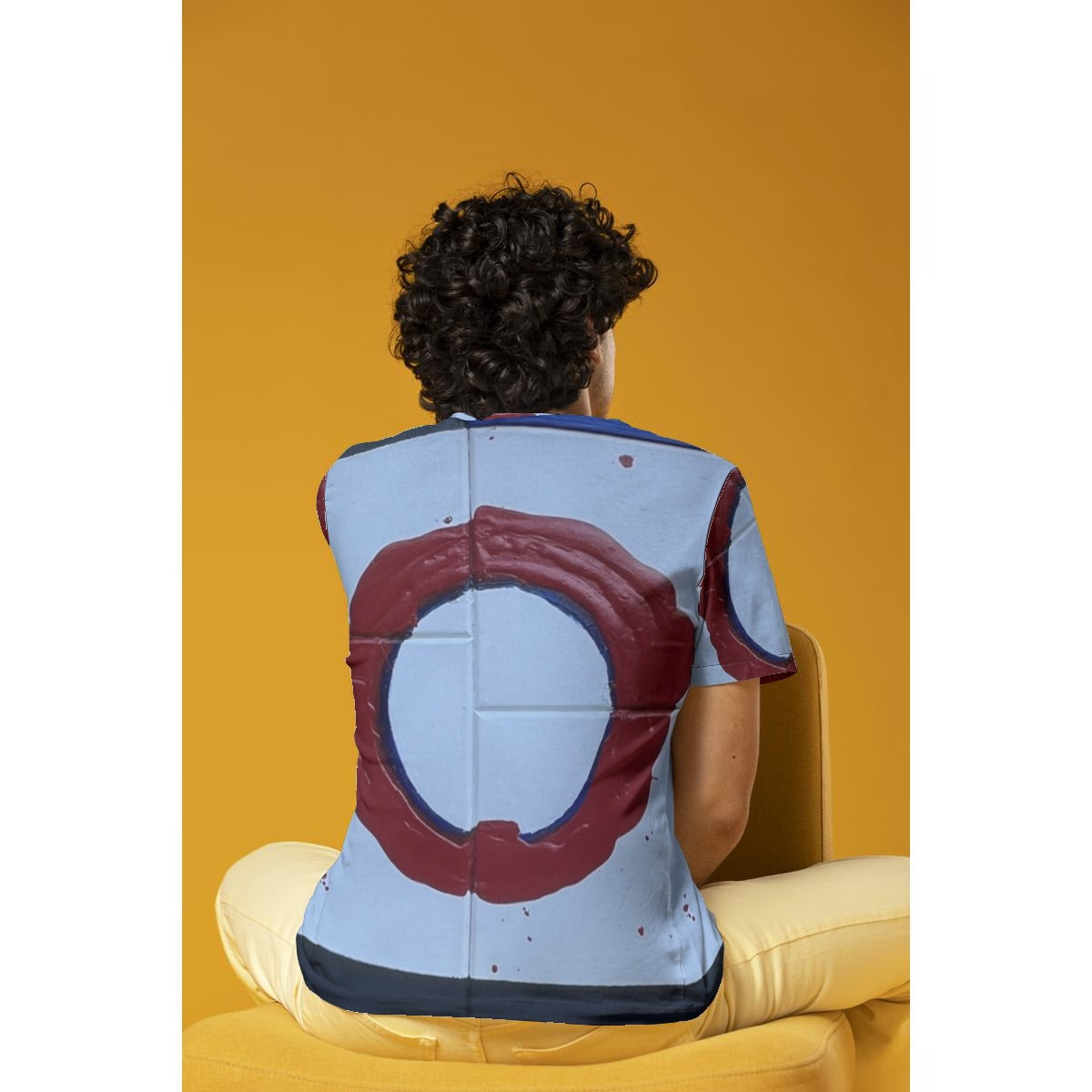 Red Circle Cross — All-Over Print Tee