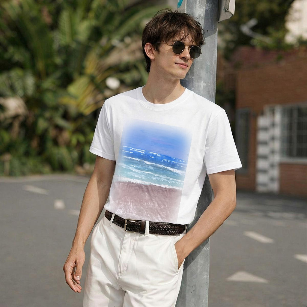 Pink Beach — Feathered Fade Classic Tee