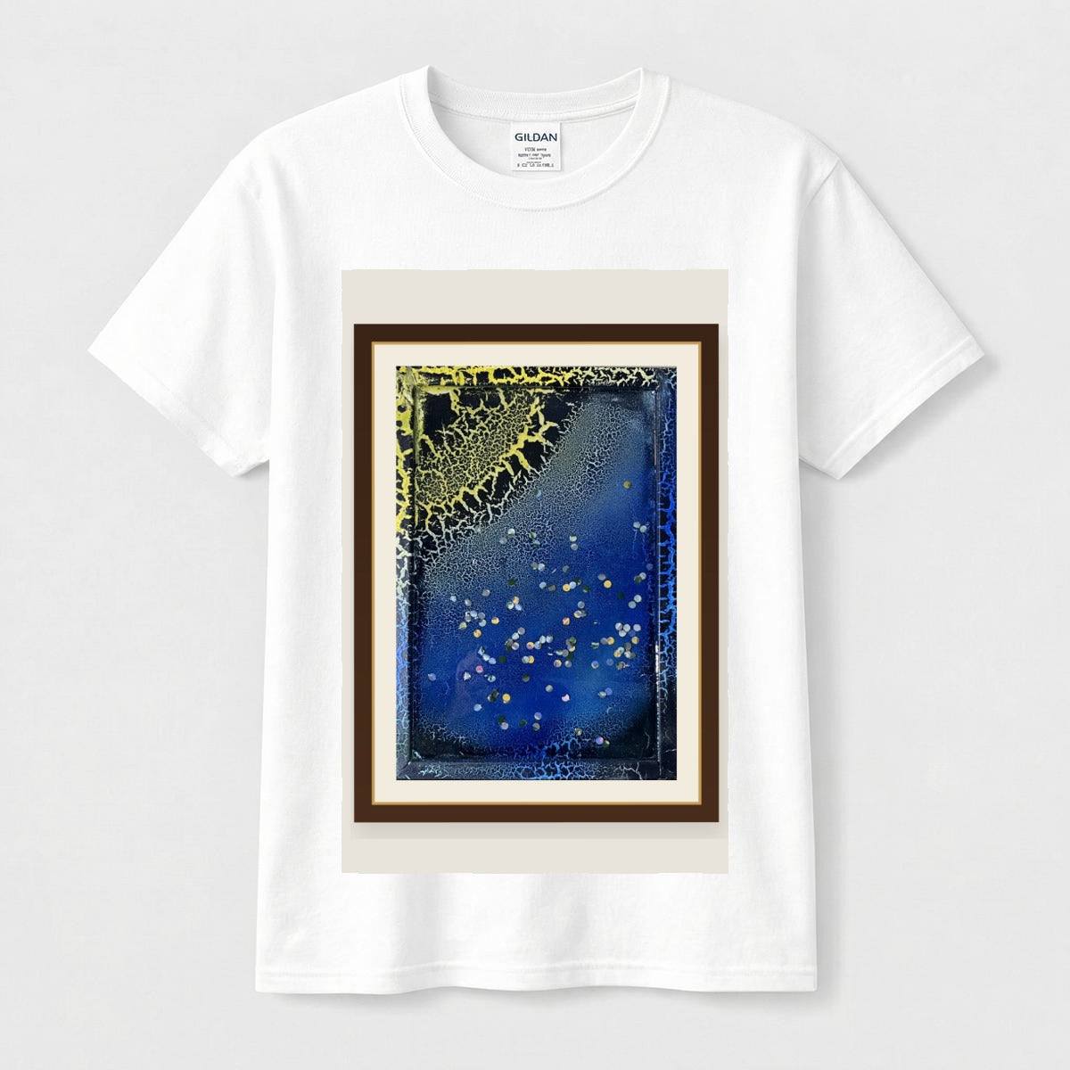 Crackle Starry Night — Gallery Framed Classic Tee