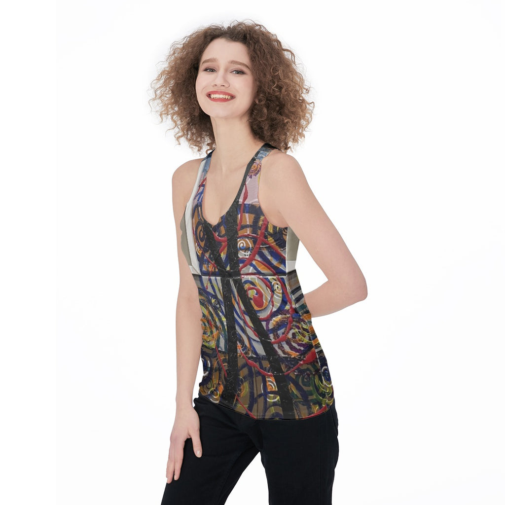 Swirl Cross — All-Over Print Tank
