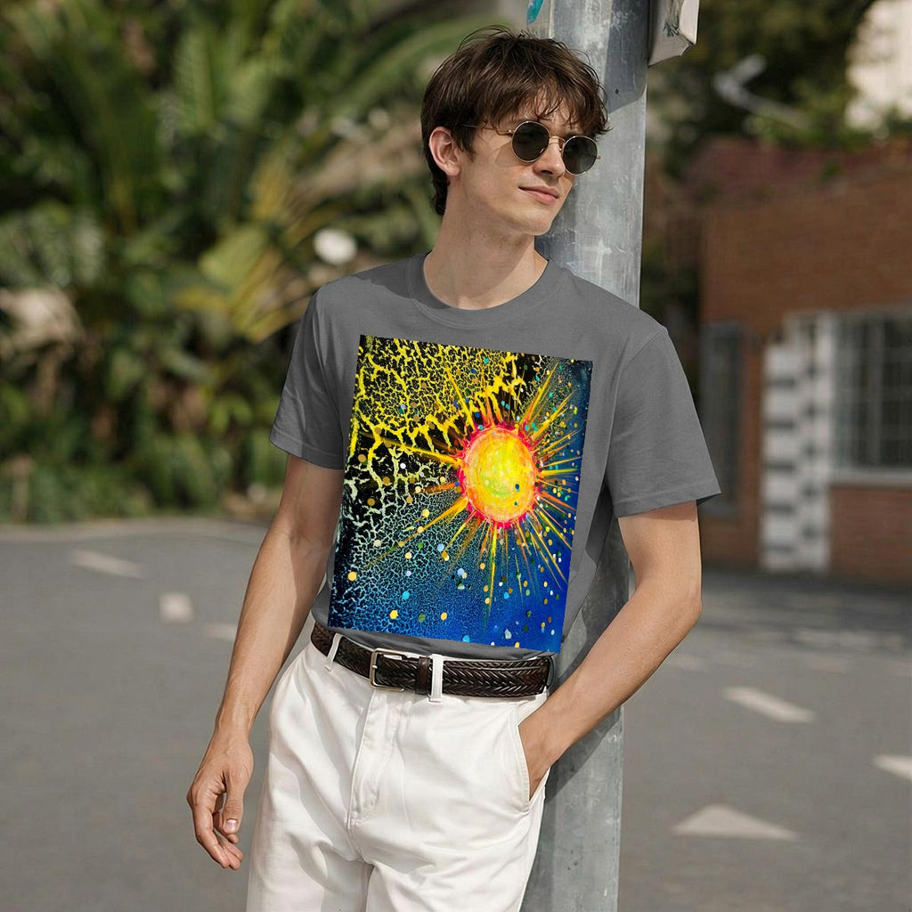 Solar Crackle (AI-Assisted Remix) — Sun Remix Men's Classic Tee