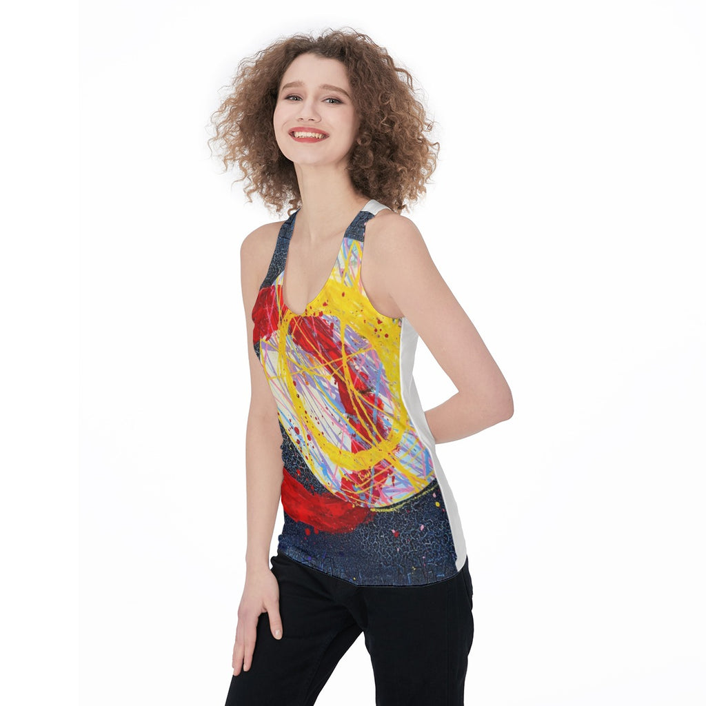 Solar Ring (AI-Assisted Remix) — Ring Remix Women's Racerback Tank