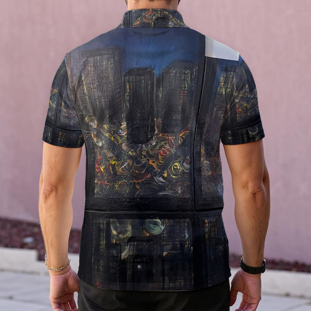 City Don't Sleep — Men's Polo Shirt