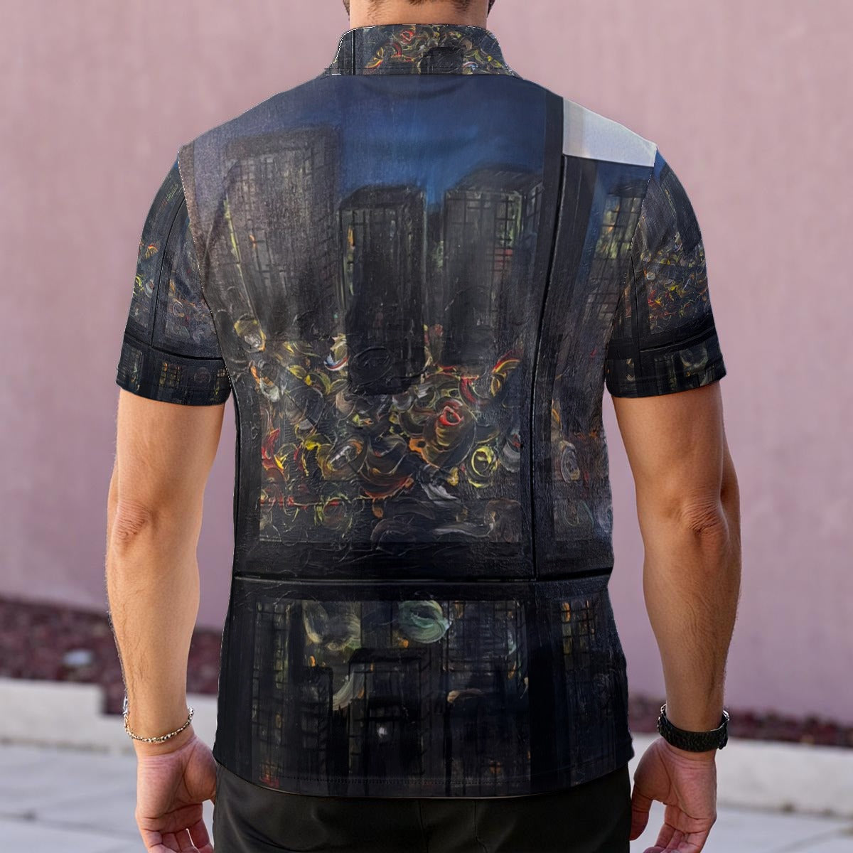 City Don't Sleep — Men's Polo Shirt