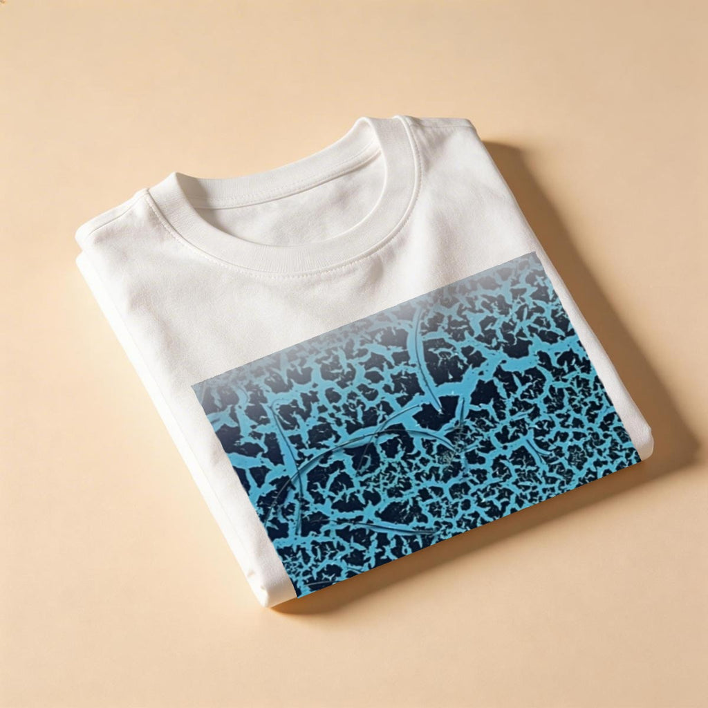 Turquoise Crackle — Feathered Fade Classic Tee
