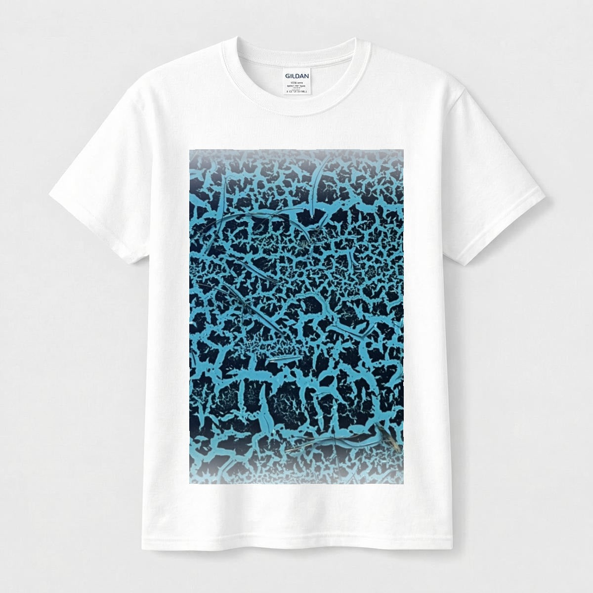Turquoise Crackle — Feathered Fade Classic Tee