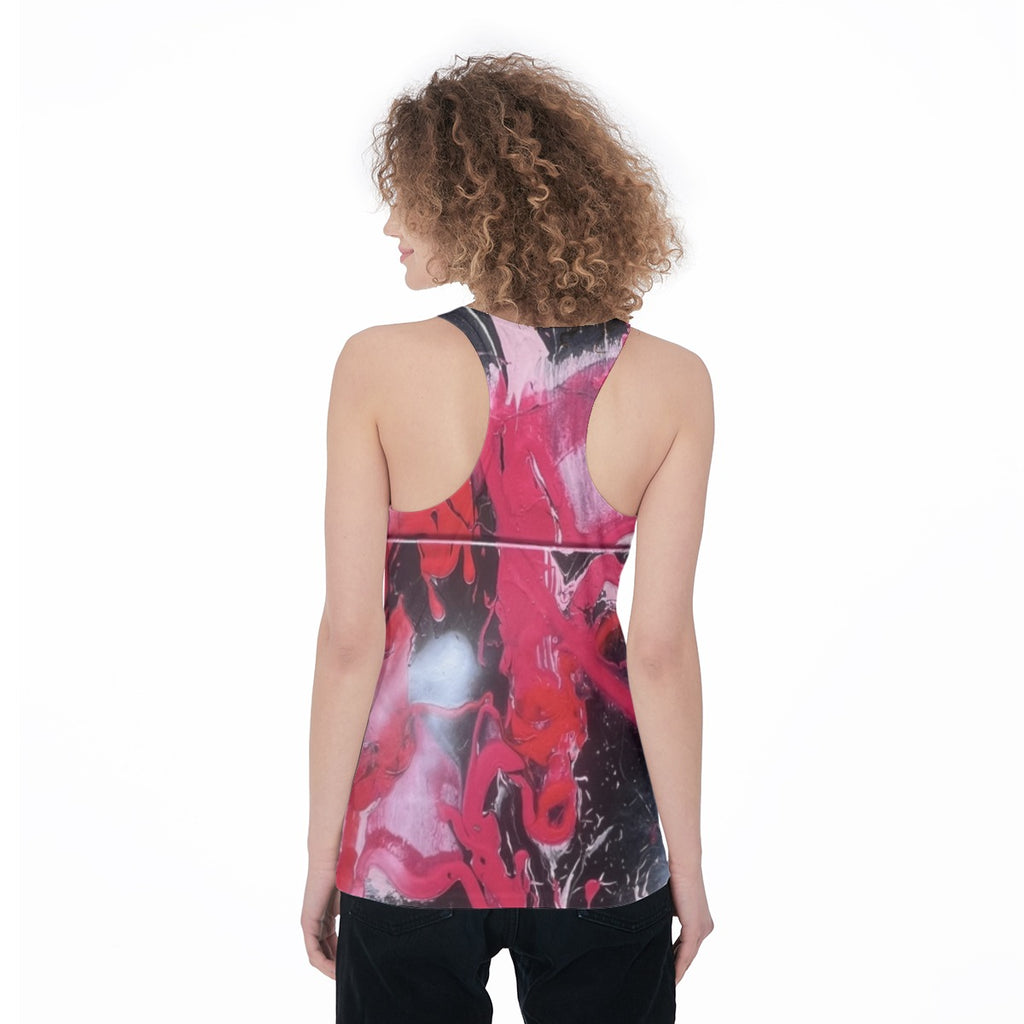 Red Pink Black — All-Over Print Tank