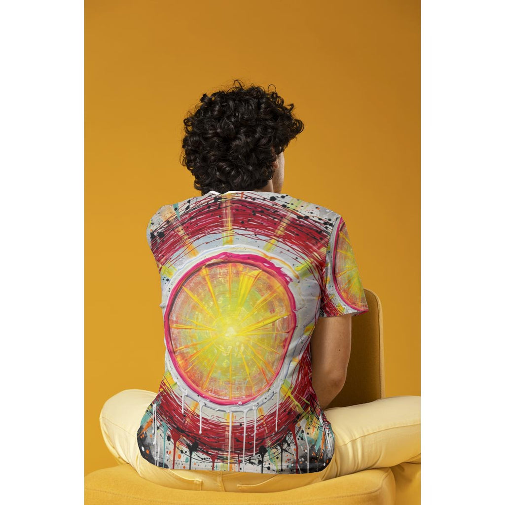 Solar Target (AI-Assisted Remix) — Solar Remix All-Over Print Tee