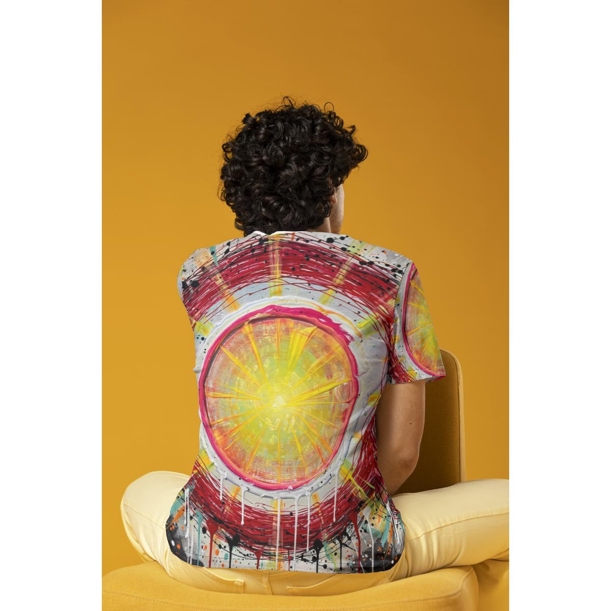 Solar Target (AI-Assisted Remix) — Solar Remix All-Over Print Tee