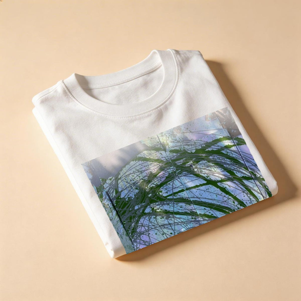 Green Gray Swirl — Feathered Fade Classic Tee