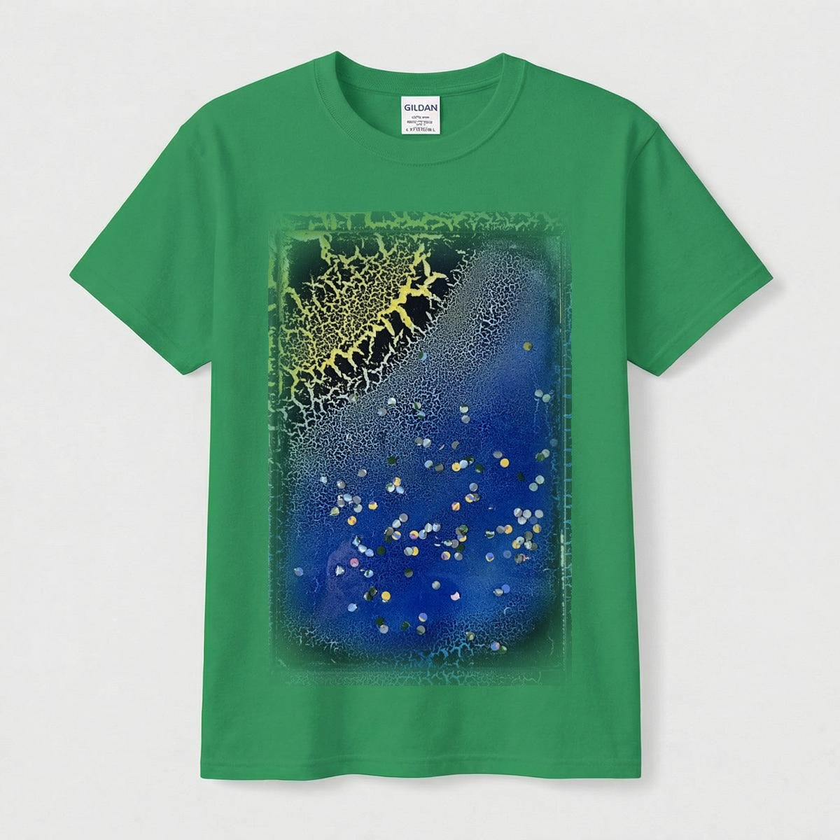 Crackle Starry Night — Feathered Fade Classic Tee