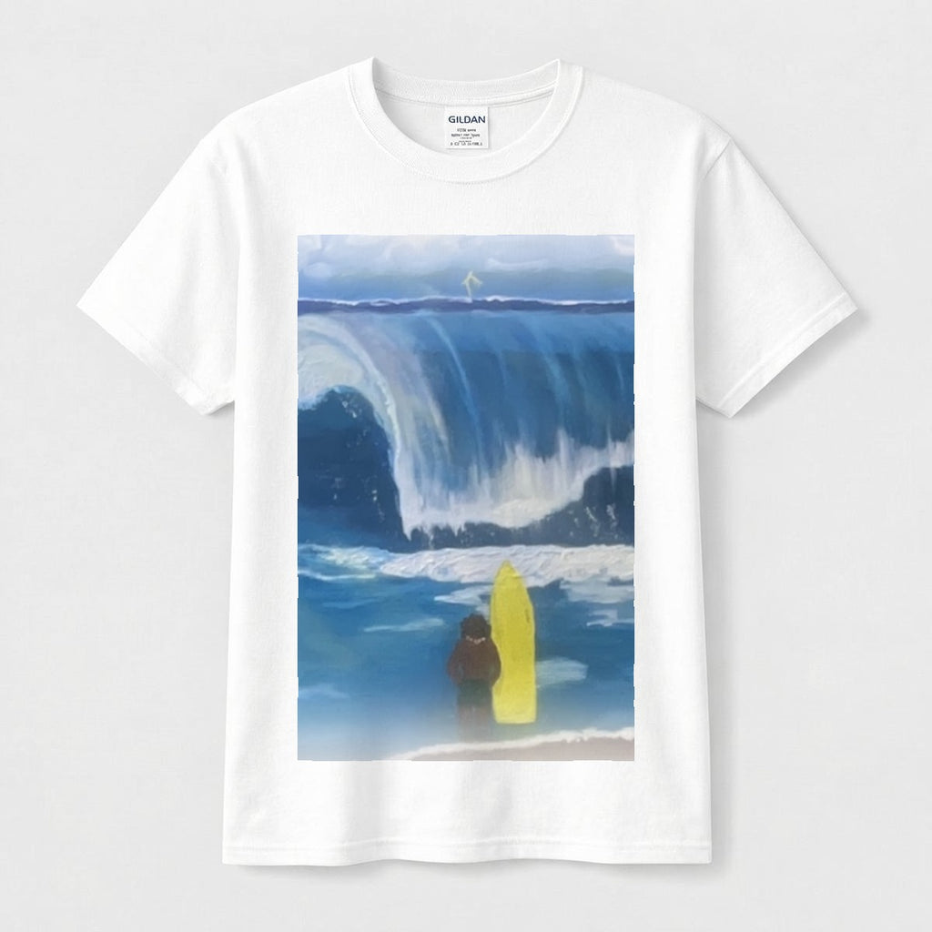 Surfer Wave — Feathered Fade Classic Tee