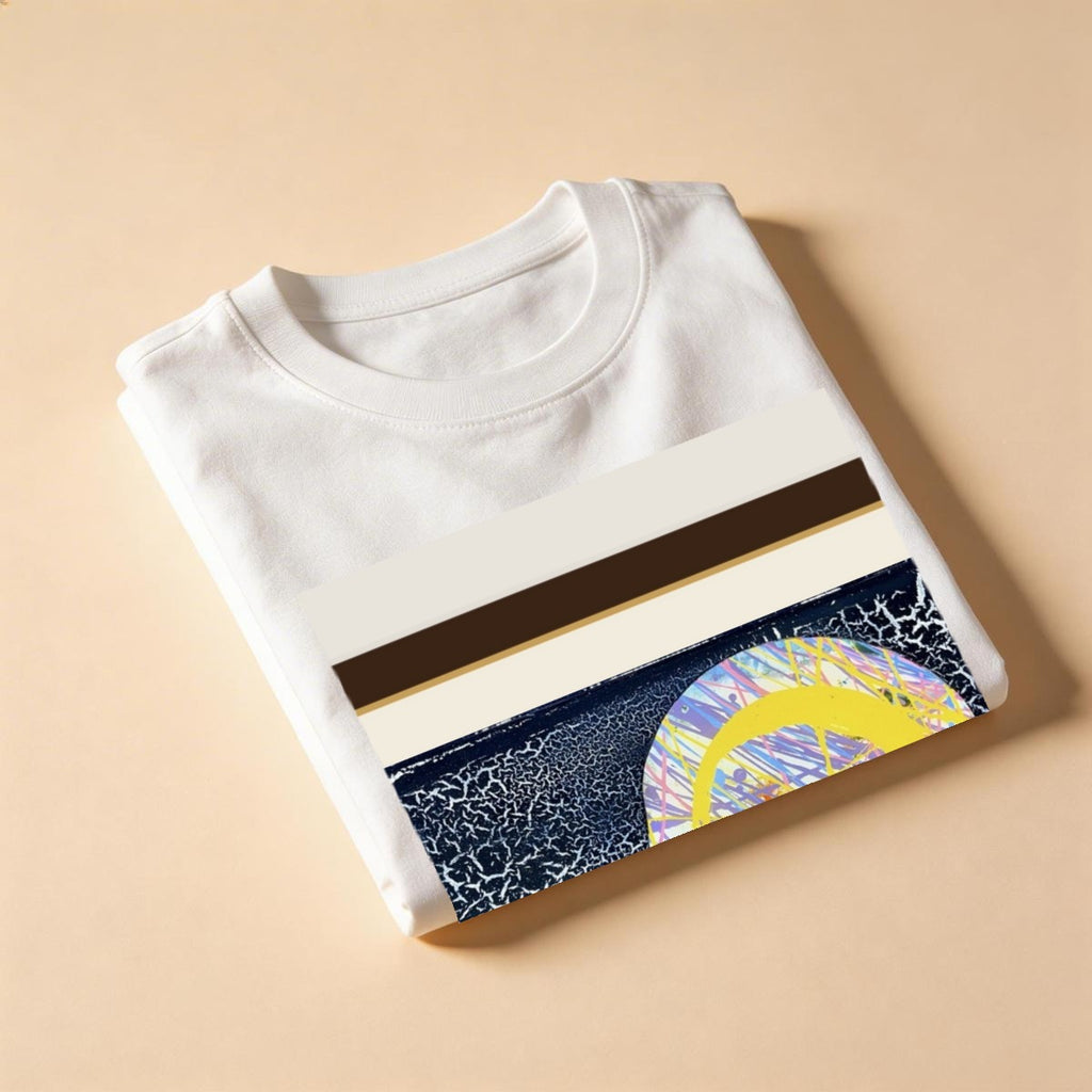 Yellow Scribble Circle — Gallery Framed Classic Tee