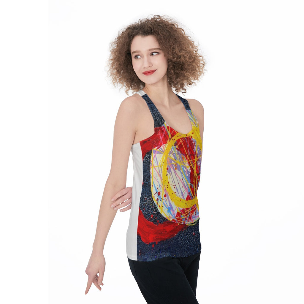 Solar Ring (AI-Assisted Remix) — Ring Remix Women's Racerback Tank