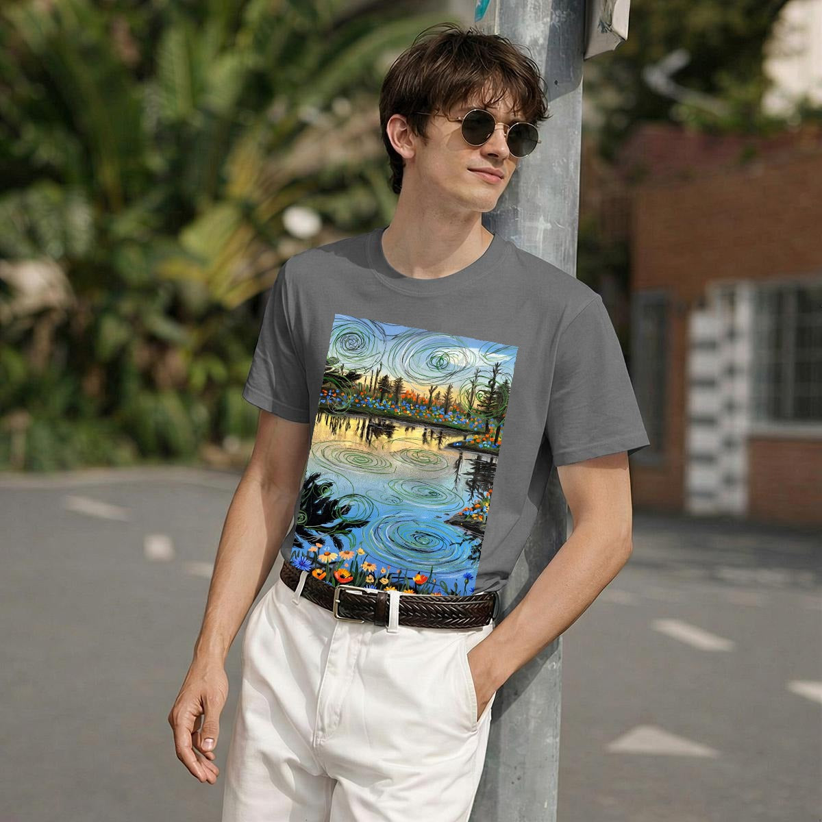 Wild Scribble (AI-Assisted Remix) — Scribble Remix Men's Classic Tee