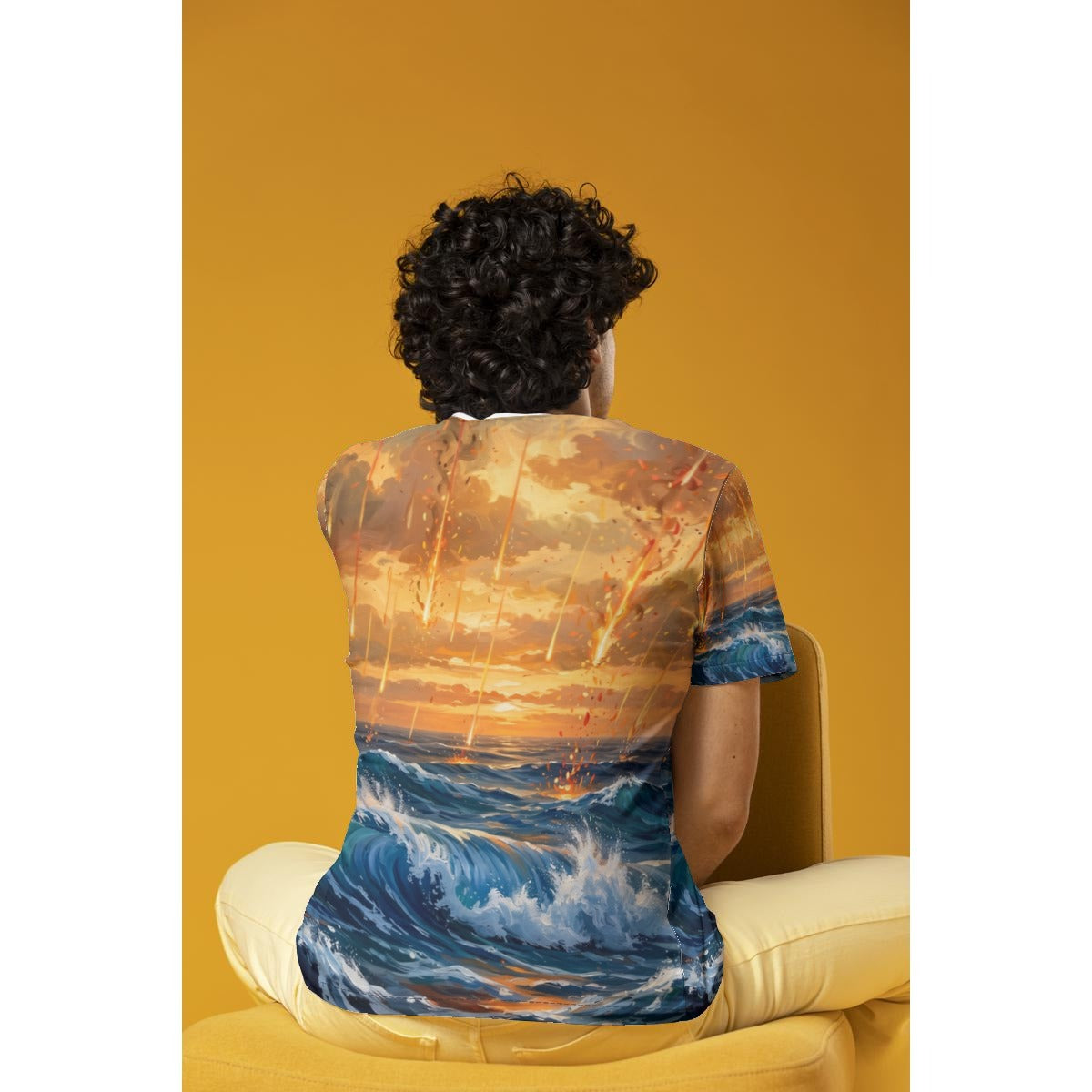 Ember Swell (AI-Assisted Remix) — Swell Remix All-Over Print Tee