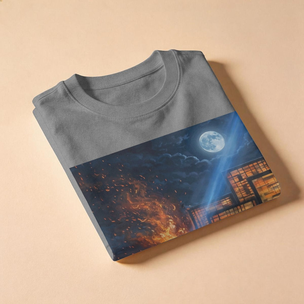 Ember City Moonrise (AI-Assisted Remix) — Cityscape Remix Men's Classic Tee