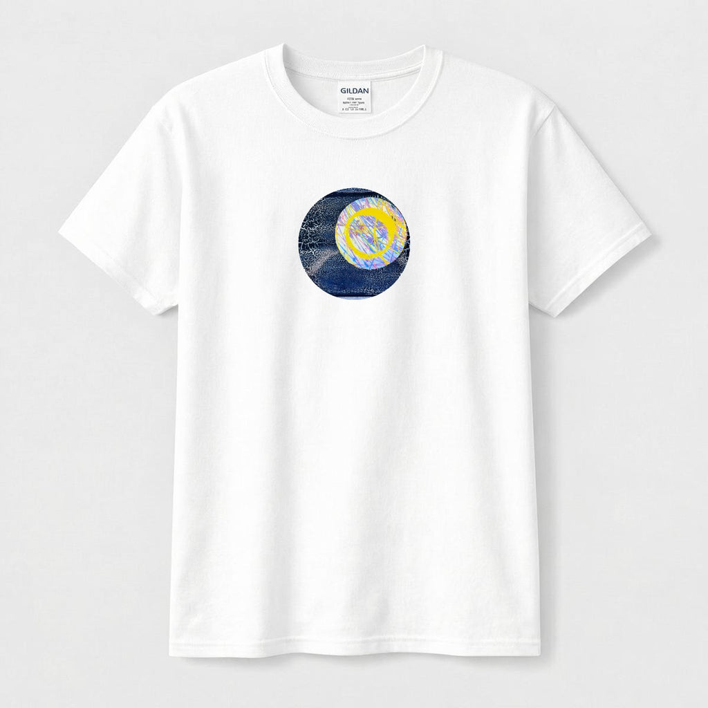 Blue Abstract — Circle Logo Classic Tee