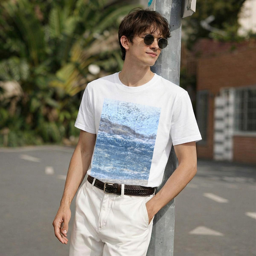 Misty Seascape — Feathered Fade Classic Tee