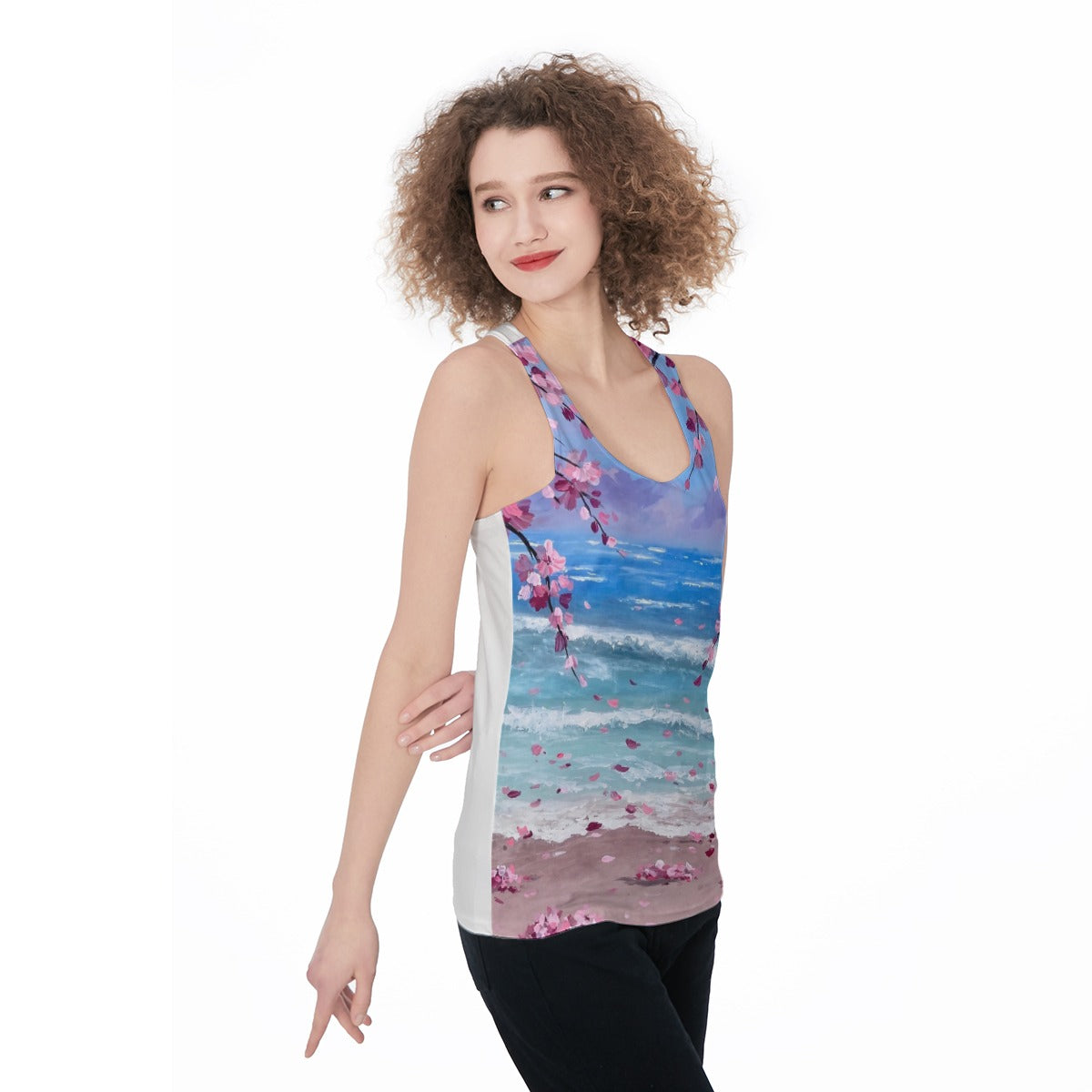Pink Tide (AI-Assisted Remix) — Tide Remix Women's Racerback Tank
