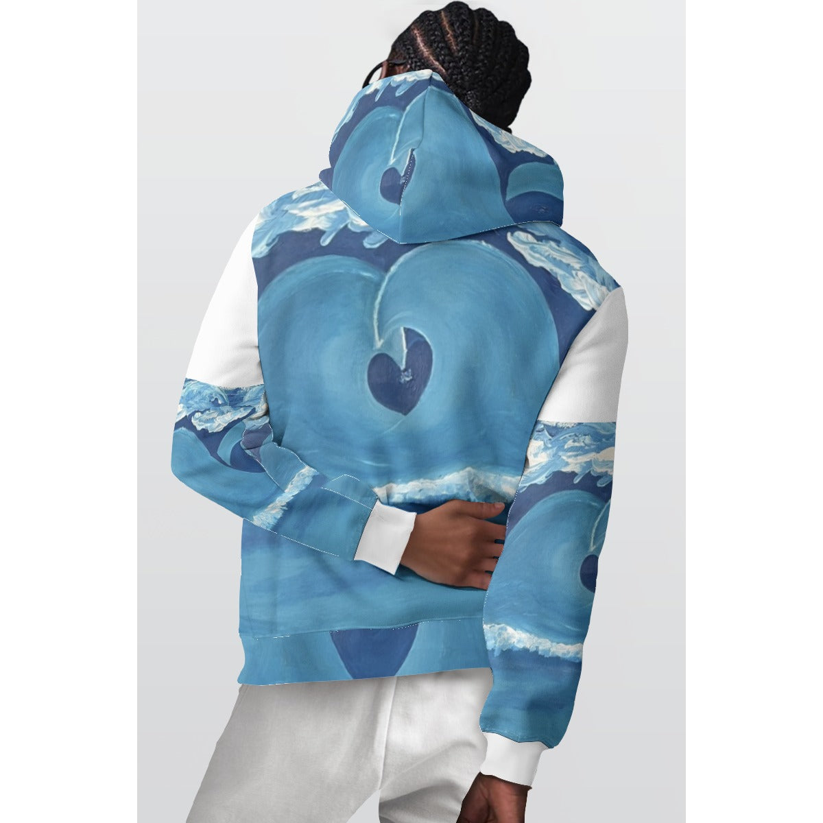Heart Wave — All-Over Print Hoodie