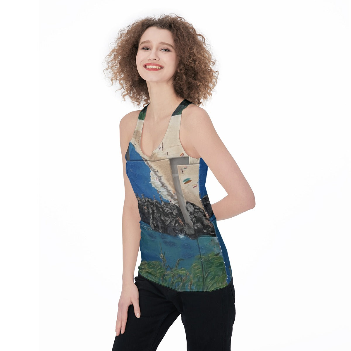 Rock Bay Driftwood — All-Over Print Tank