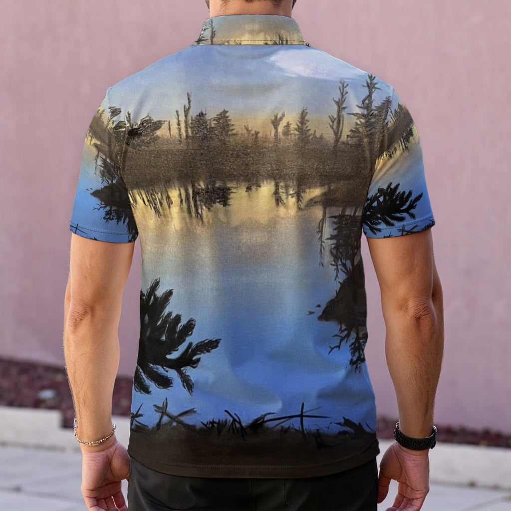 Lake Dawn — Men's Polo Shirt
