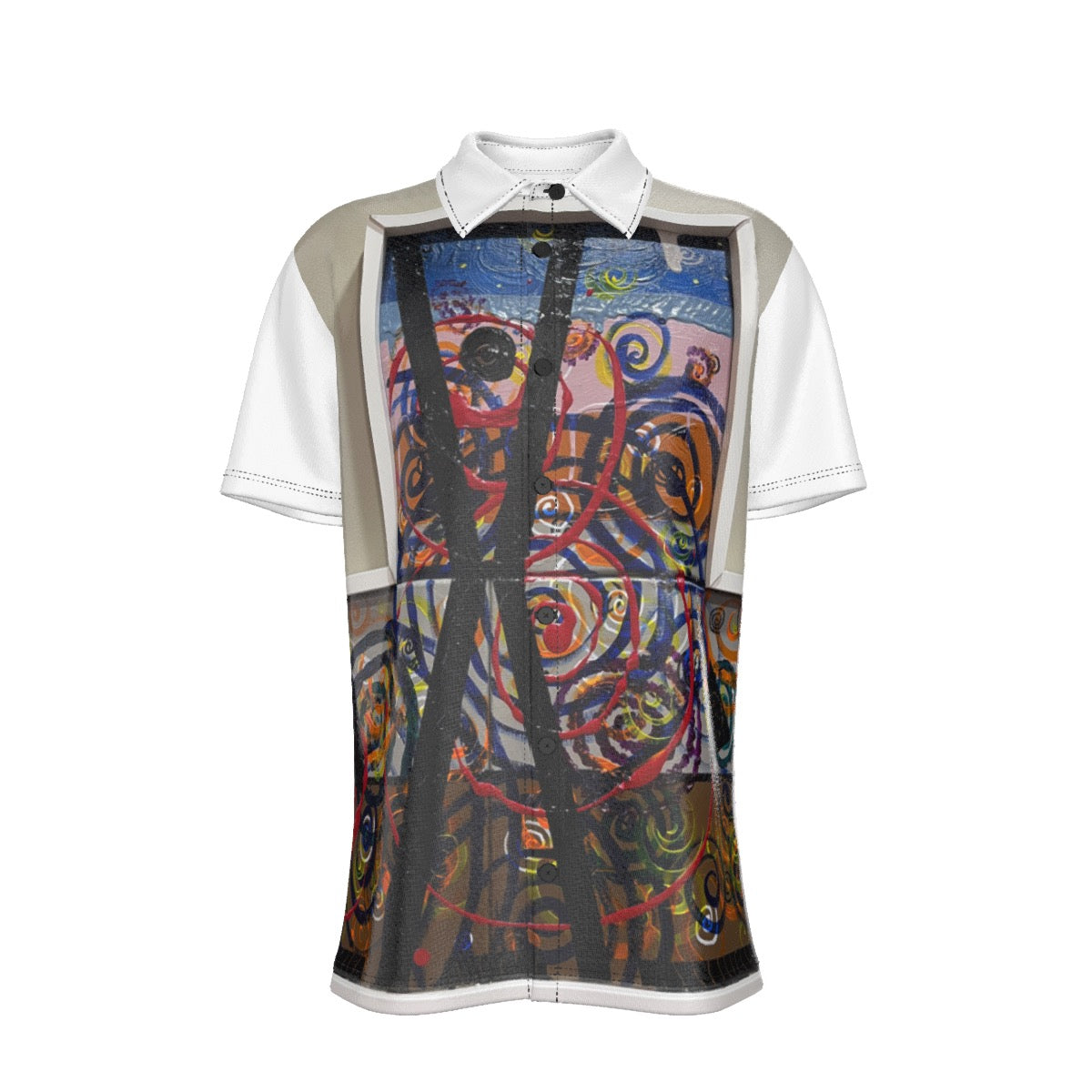 Swirl Cross Men's Hawaiian Shirt