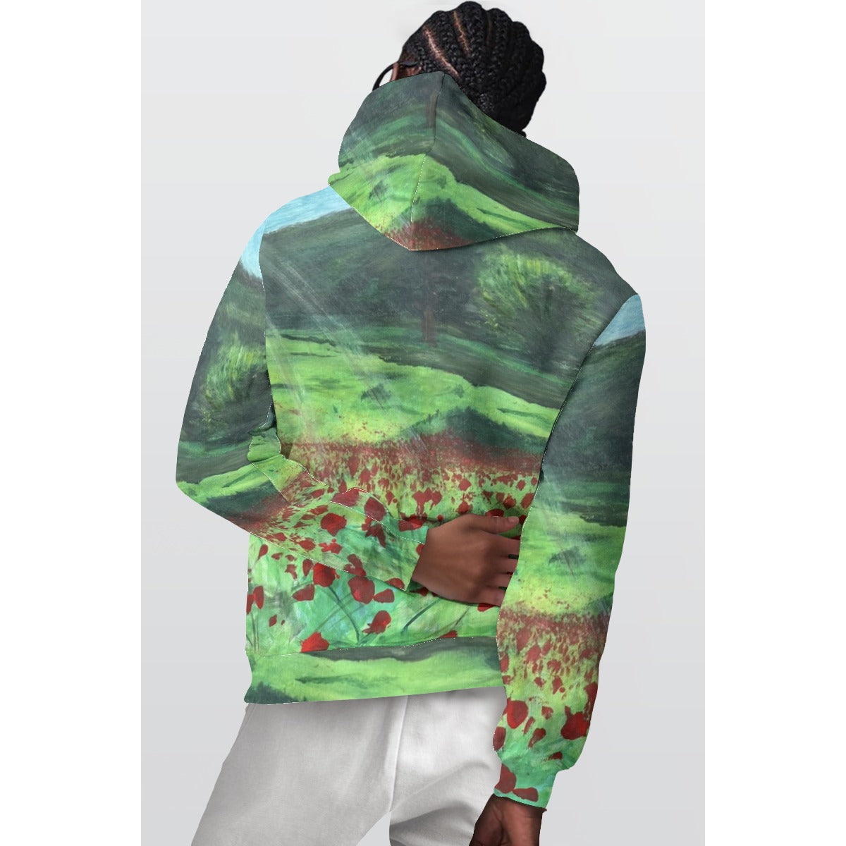 Poppy Field — All-Over Print Hoodie