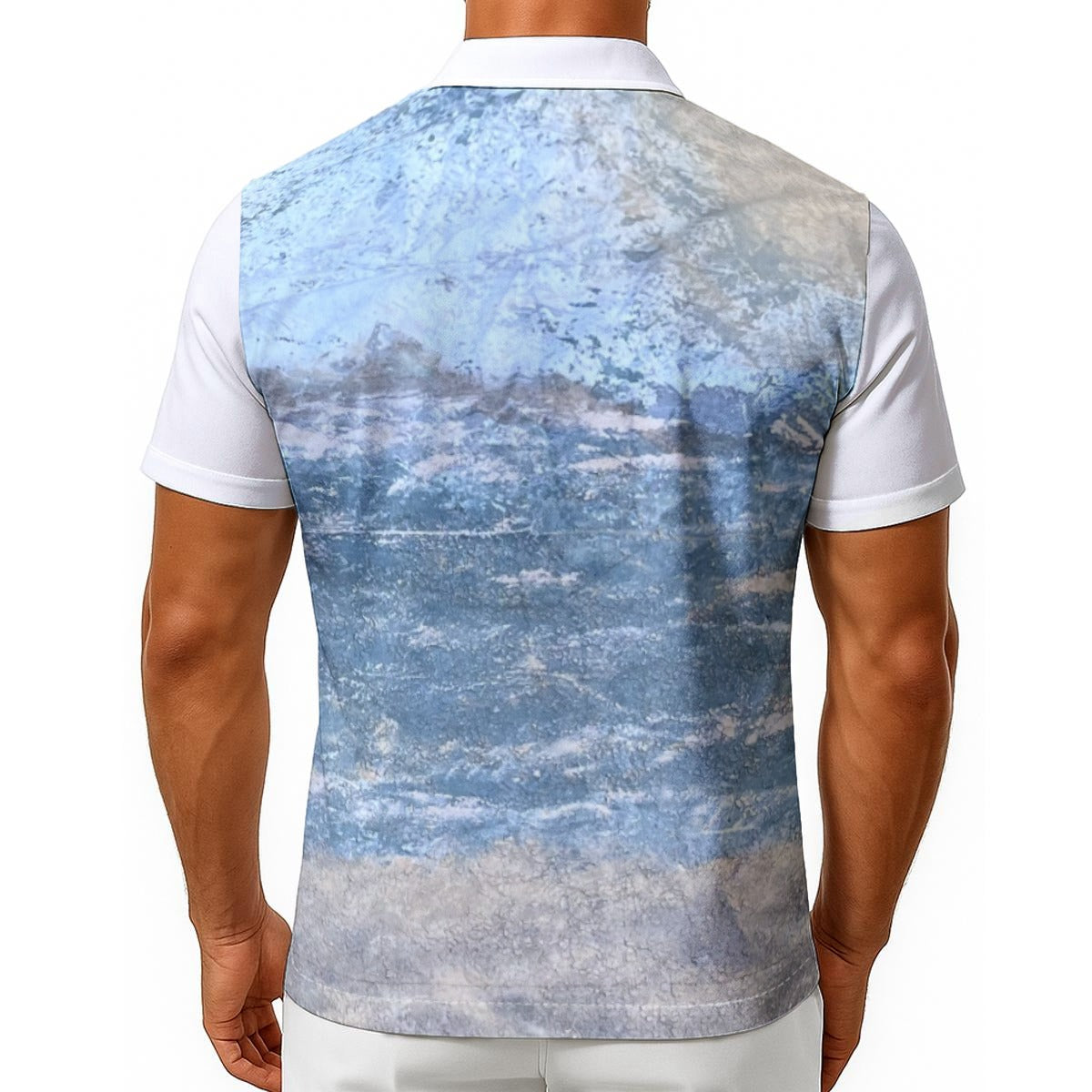Misty Seascape Men's Hawaiian Shirt