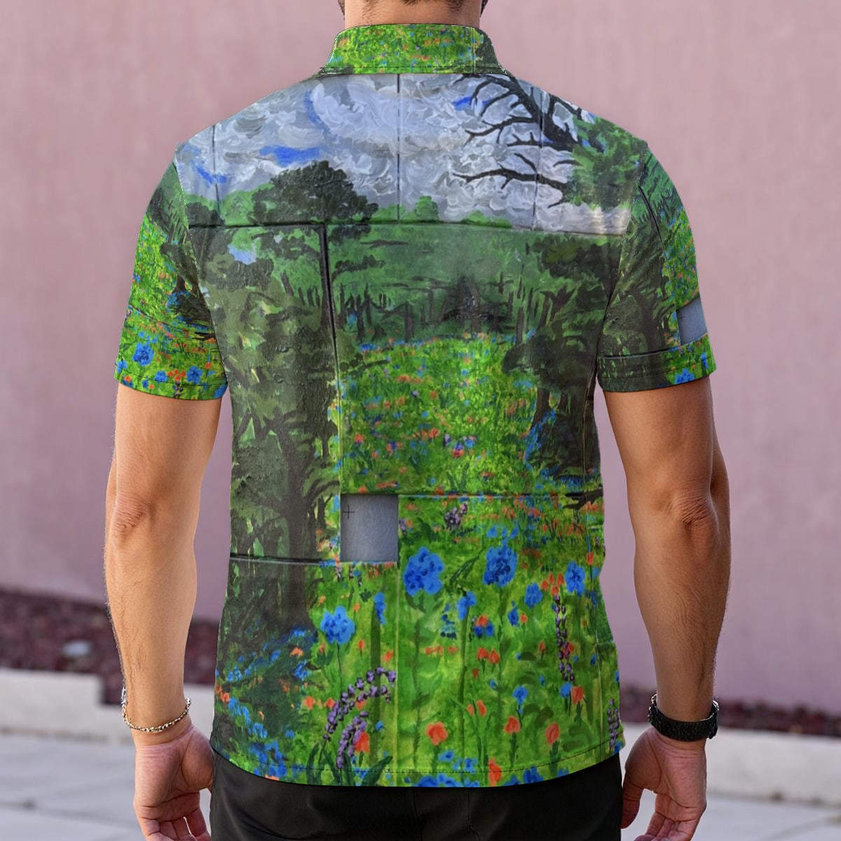 Wildflower Forest — Men's Polo Shirt