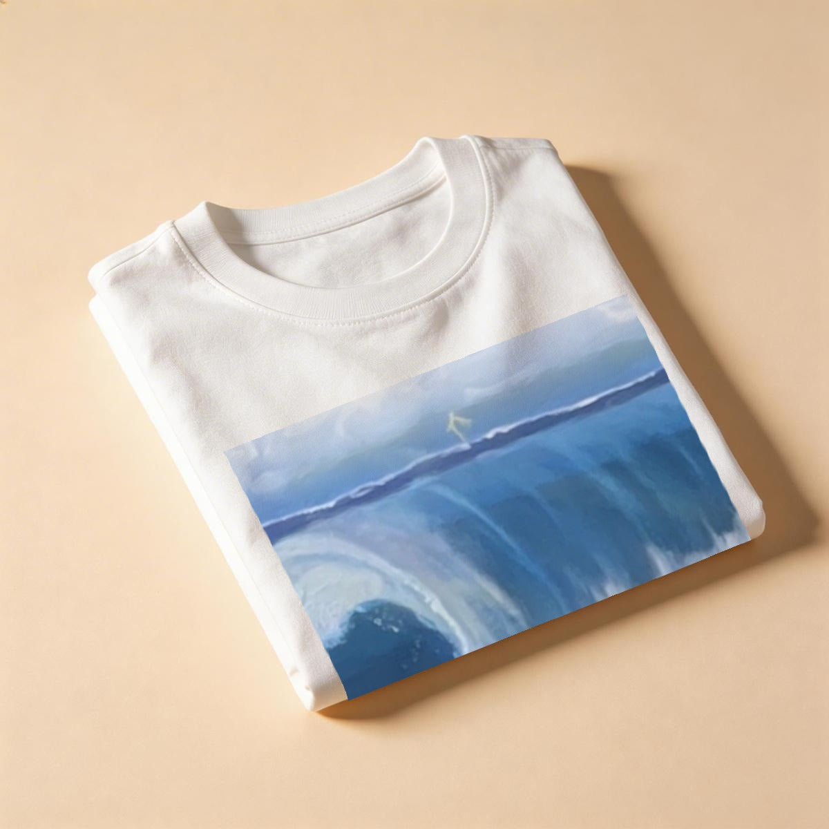 Surfer Wave — Feathered Fade Classic Tee