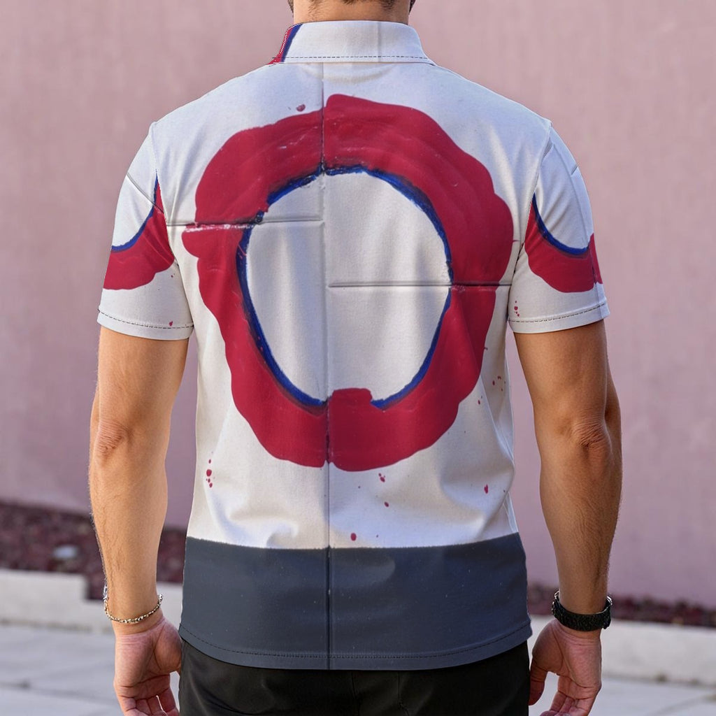 Red Target — Men's Polo Shirt