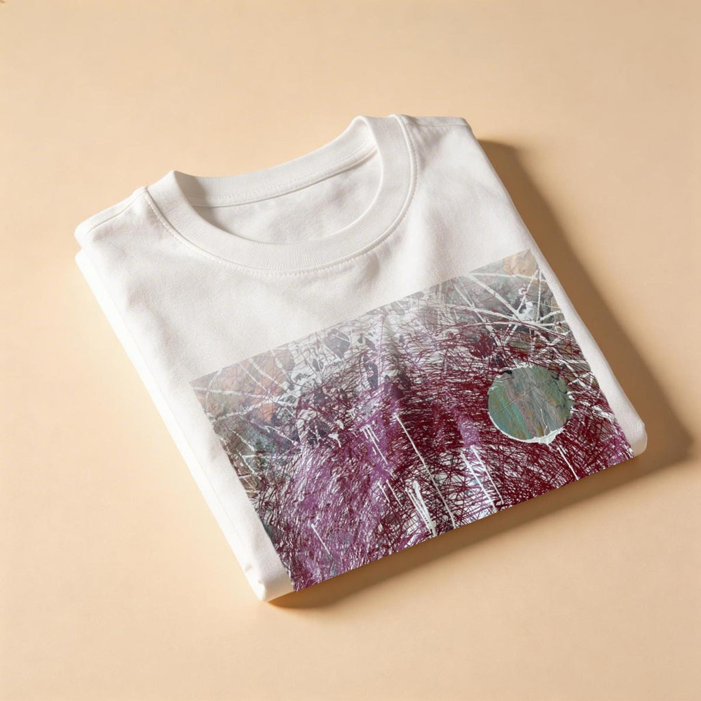 Red Drip Vortex — Feathered Fade Classic Tee