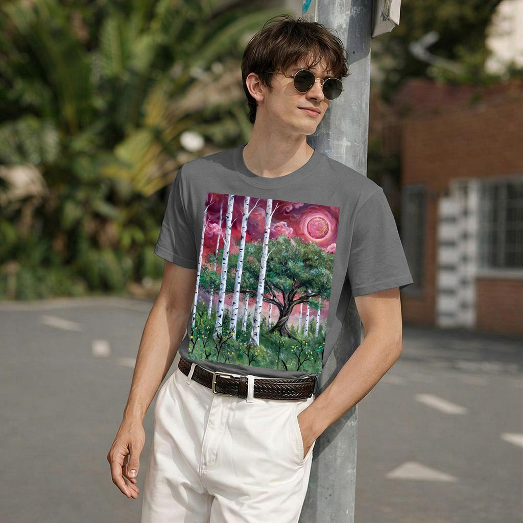 Crimson Grove (AI-Assisted Remix) — Forest Remix Men's Classic Tee