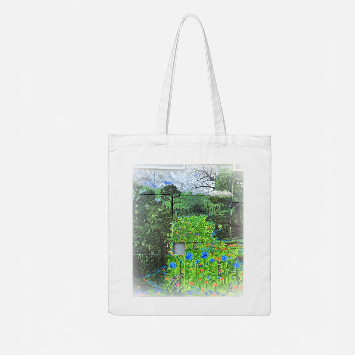 Wildflower Forest — Feathered Fade Tote Bag