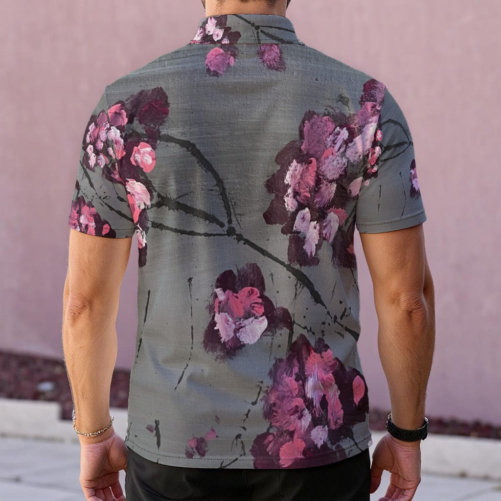 Cherry Blossoms — Men's Polo Shirt