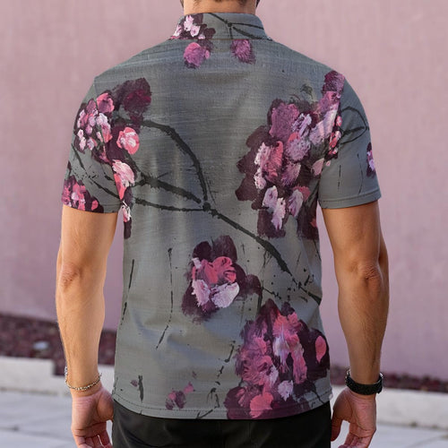 Cherry Blossoms — Men's Polo Shirt