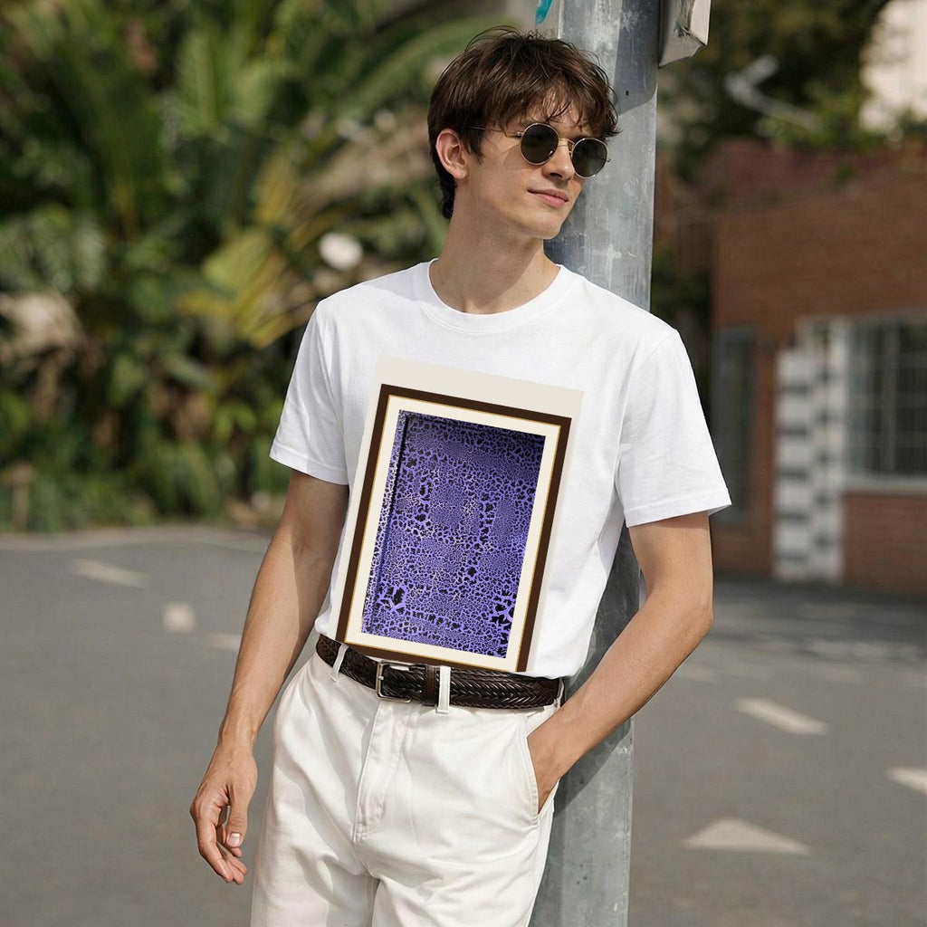 Purple Crackle — Gallery Framed Classic Tee